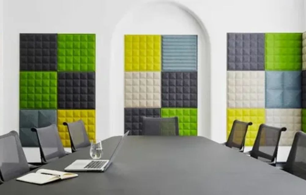 What are fabric-wrapped acoustic wall panels, and how do they work