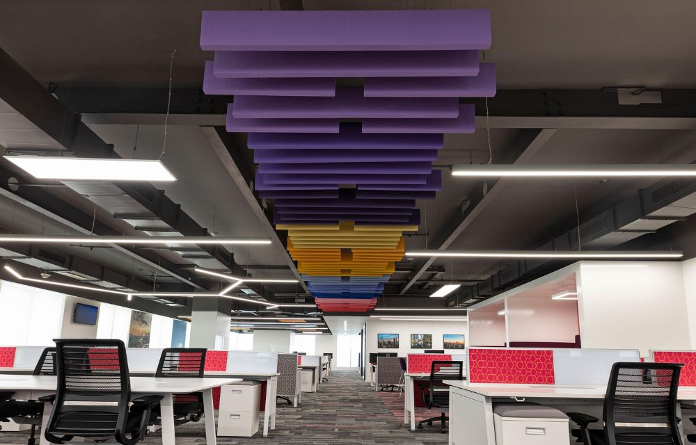 How Acoustic Baffle Ceilings Improve Interior Sound Quality?